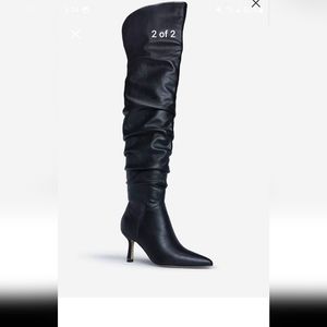 Over the knee boots 3" heel wide leg